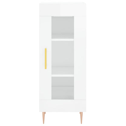 vidaXL Sideboard High Gloss White 34.5x34x90 cm Engineered Wood