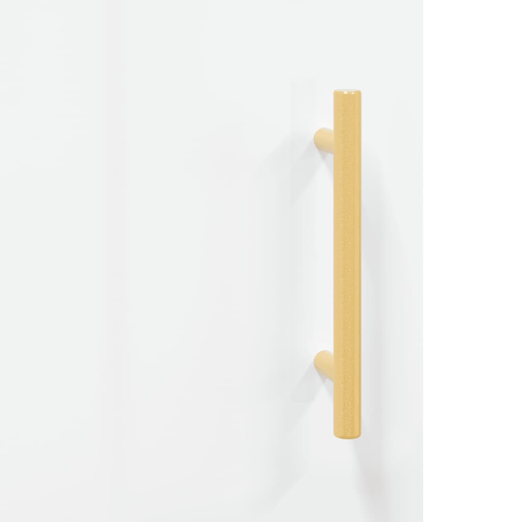 vidaXL Sideboard High Gloss White 34.5x34x90 cm Engineered Wood