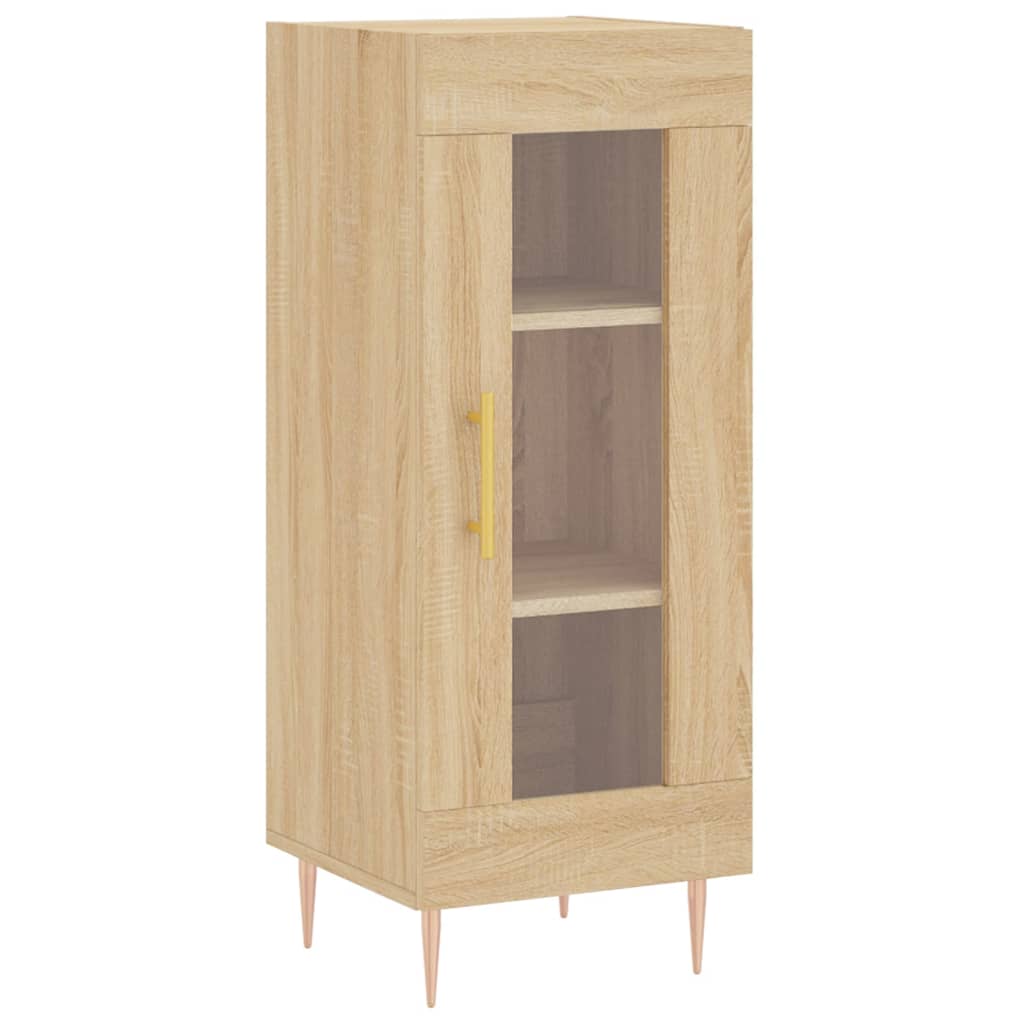 vidaXL Sideboard Sonoma Oak 34.5x34x90 cm Engineered Wood