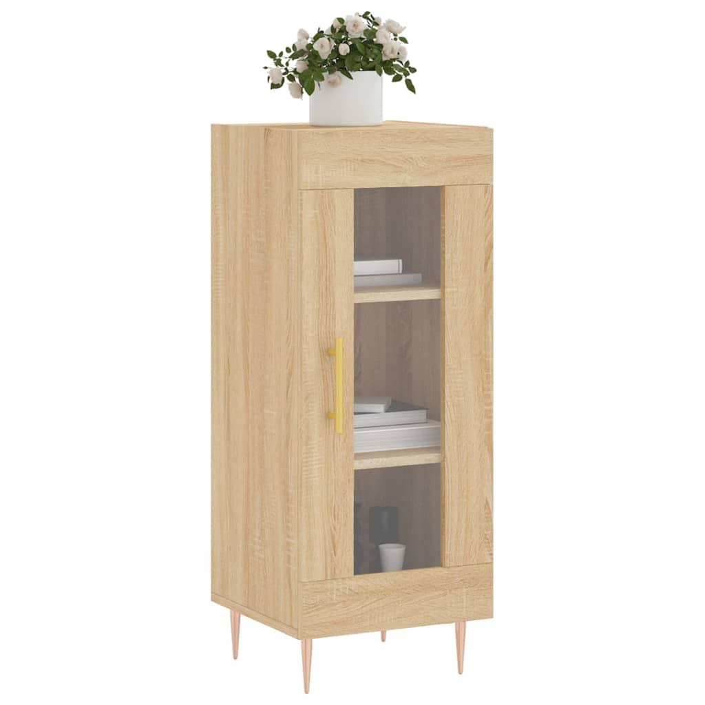 vidaXL Sideboard Sonoma Oak 34.5x34x90 cm Engineered Wood