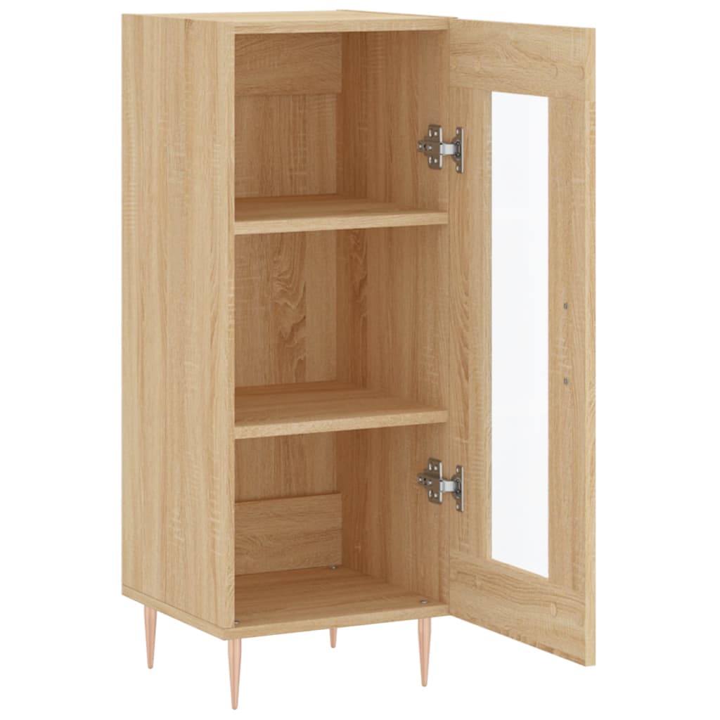 vidaXL Sideboard Sonoma Oak 34.5x34x90 cm Engineered Wood