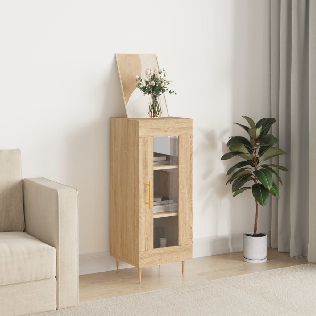 vidaXL Sideboard Sonoma Oak 34,5x34x90 cm Engineered Wood