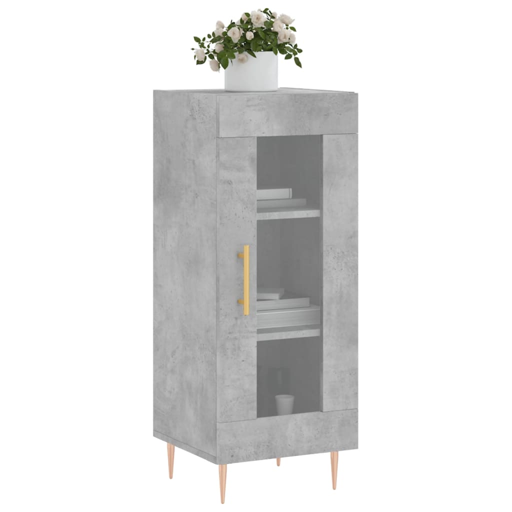 vidaXL Sideboard Concrete Grey 34,5x34x90 cm Engineered Wood