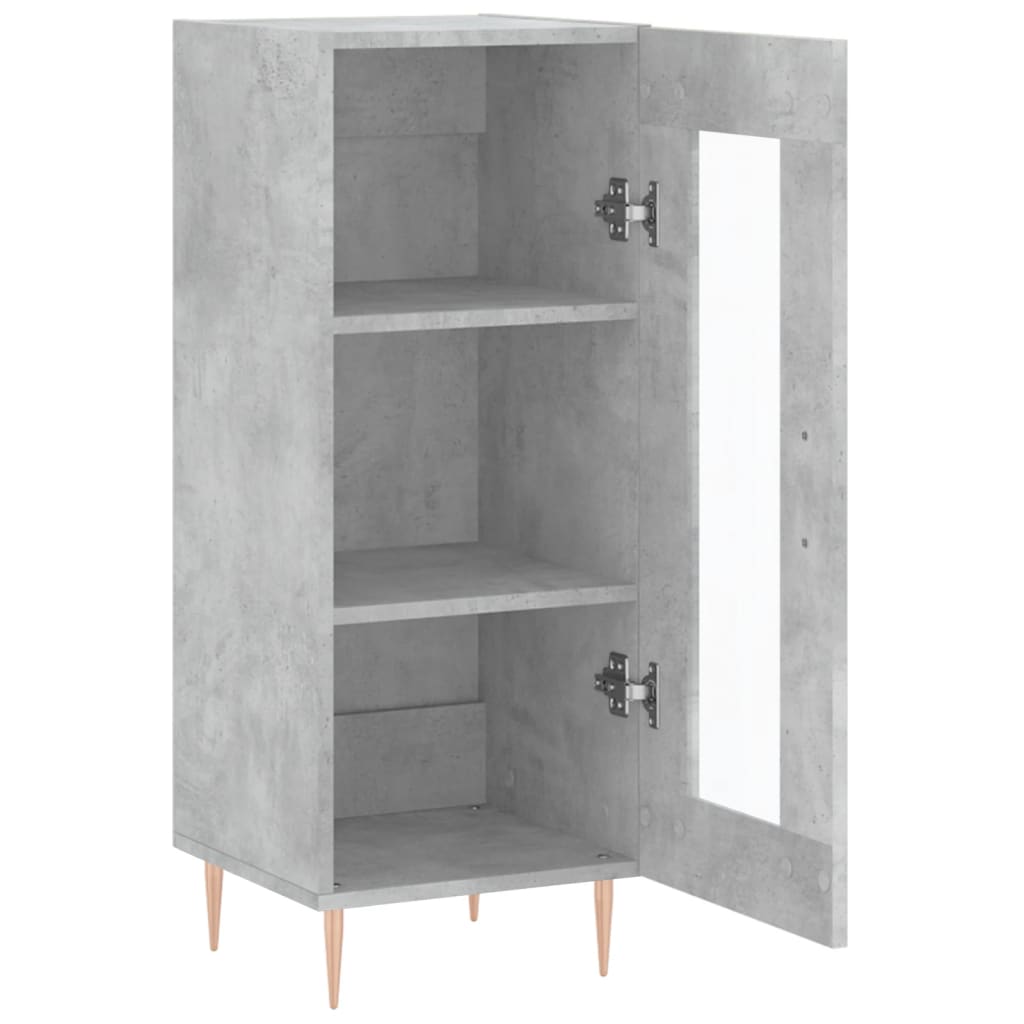 vidaXL Sideboard Concrete Grey 34,5x34x90 cm Engineered Wood