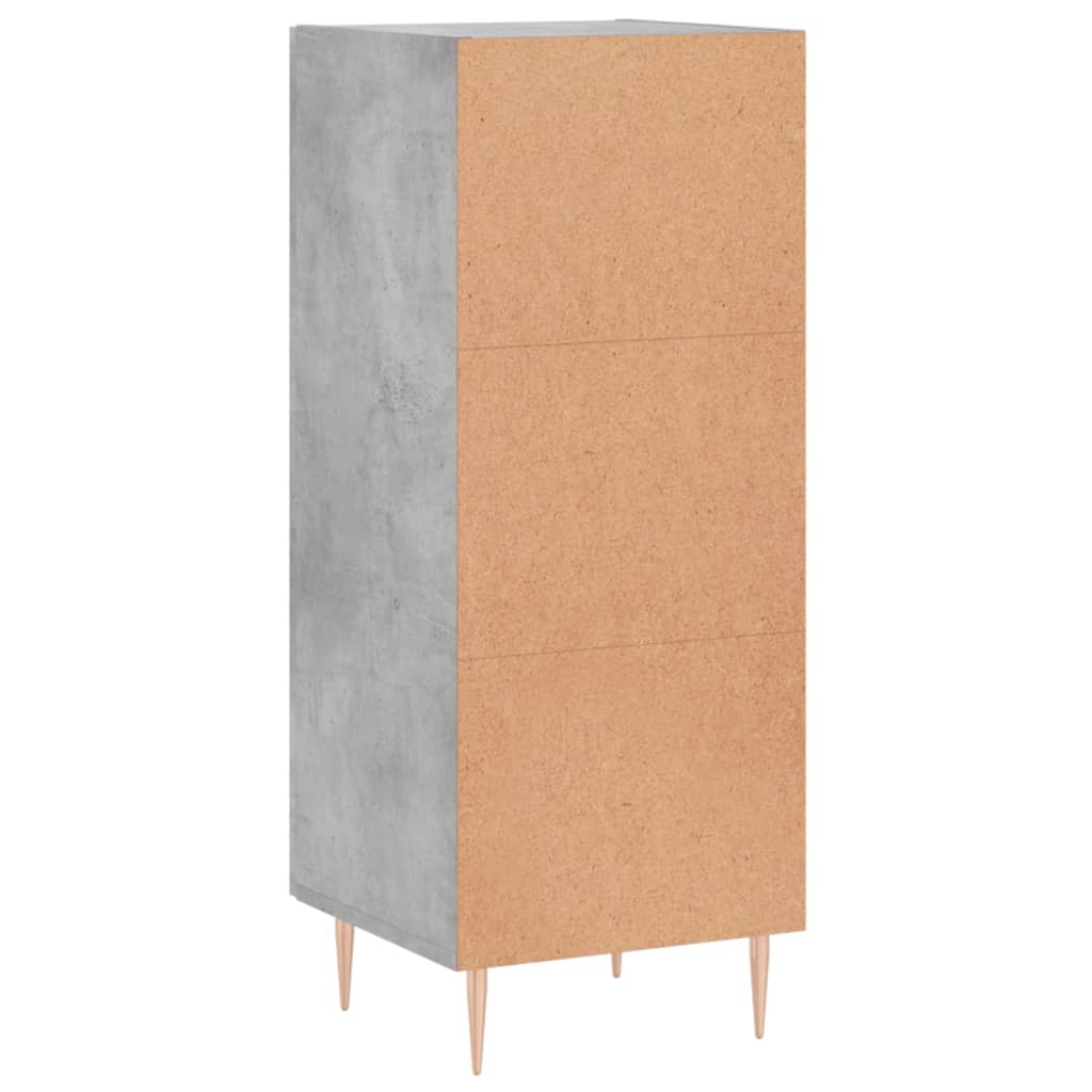 vidaXL Sideboard Concrete Grey 34,5x34x90 cm Engineered Wood