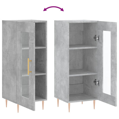 vidaXL Sideboard Concrete Grey 34,5x34x90 cm Engineered Wood