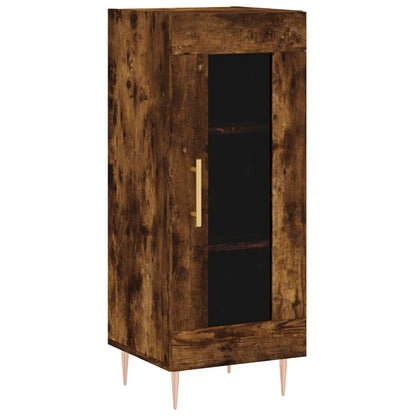 vidaXL Sideboard Smoked Oak 34,5x34x90 cm Engineered Wood