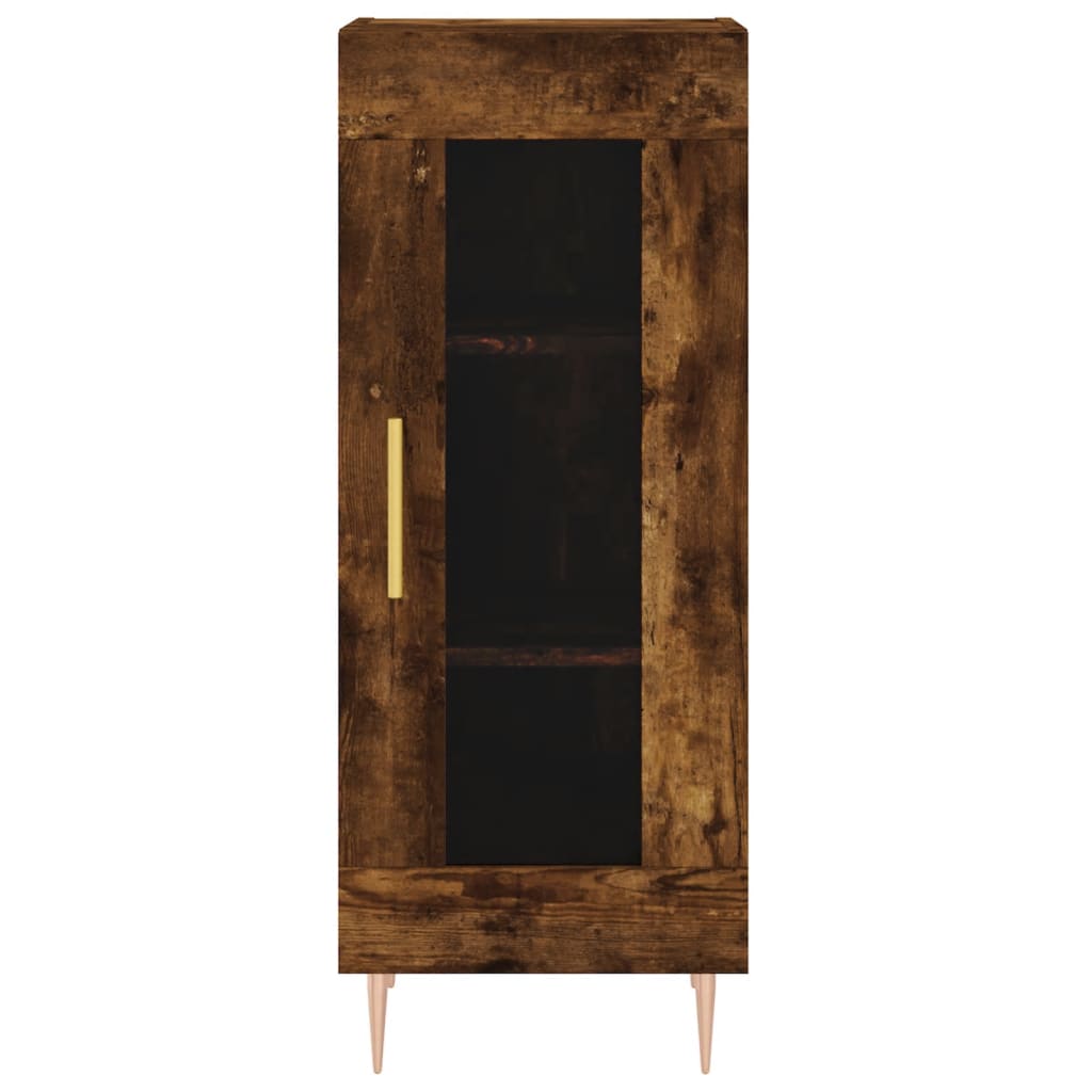 vidaXL Sideboard Smoked Oak 34,5x34x90 cm Engineered Wood
