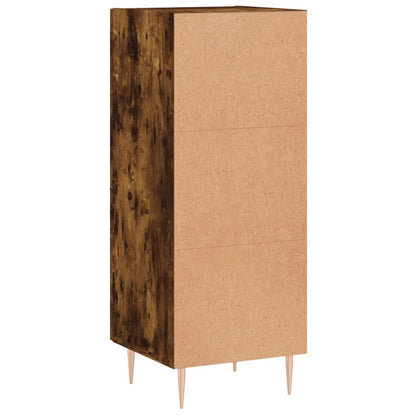 vidaXL Sideboard Smoked Oak 34,5x34x90 cm Engineered Wood