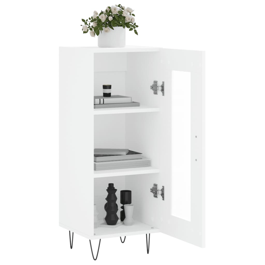 vidaXL Sideboard White 34,5x34x90 cm Engineered Wood