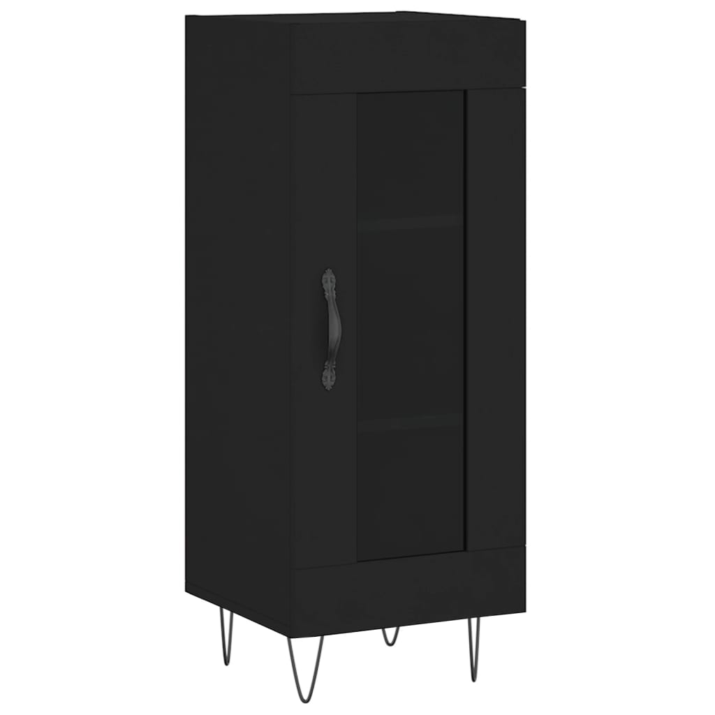 vidaXL Sideboard Black 34.5x34x90 cm Engineered Wood