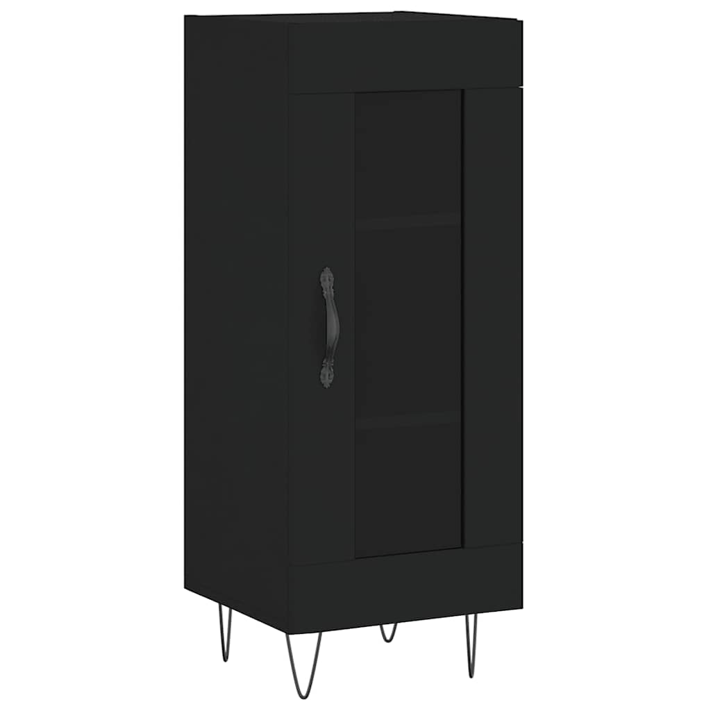 vidaXL Sideboard Black 34,5x34x90 cm Engineered Wood
