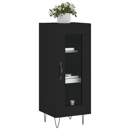 vidaXL Sideboard Black 34,5x34x90 cm Engineered Wood
