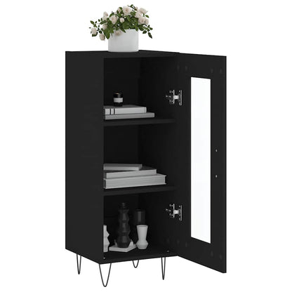 vidaXL Sideboard Black 34,5x34x90 cm Engineered Wood