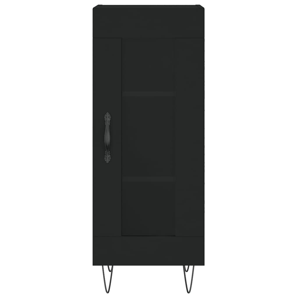 vidaXL Sideboard Black 34.5x34x90 cm Engineered Wood