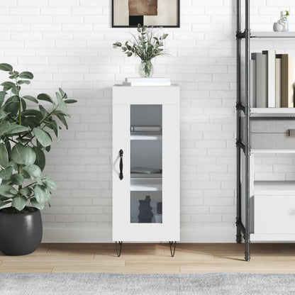 vidaXL Sideboard High Gloss White 34,5x34x90 cm Engineered Wood