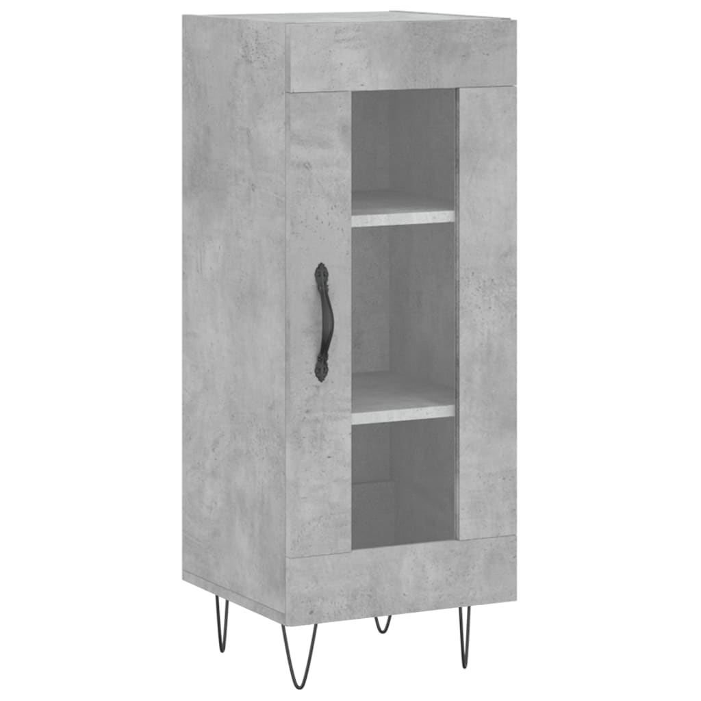 vidaXL Sideboard Concrete Grey 34,5x34x90 cm Engineered Wood
