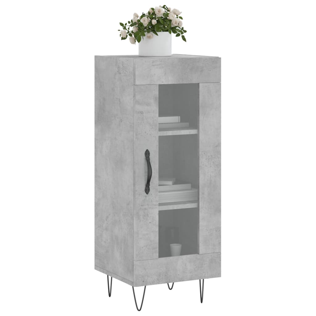 vidaXL Sideboard Concrete Grey 34,5x34x90 cm Engineered Wood