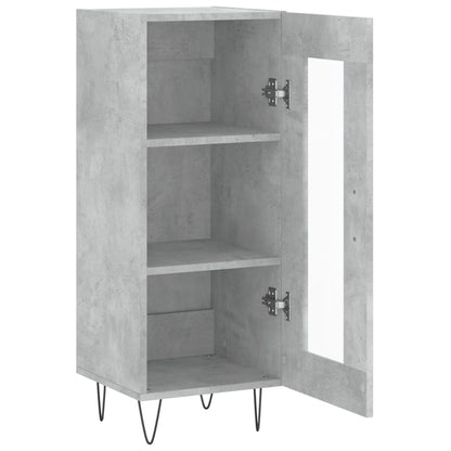 vidaXL Sideboard Concrete Grey 34,5x34x90 cm Engineered Wood