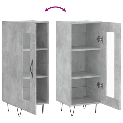 vidaXL Sideboard Concrete Grey 34,5x34x90 cm Engineered Wood