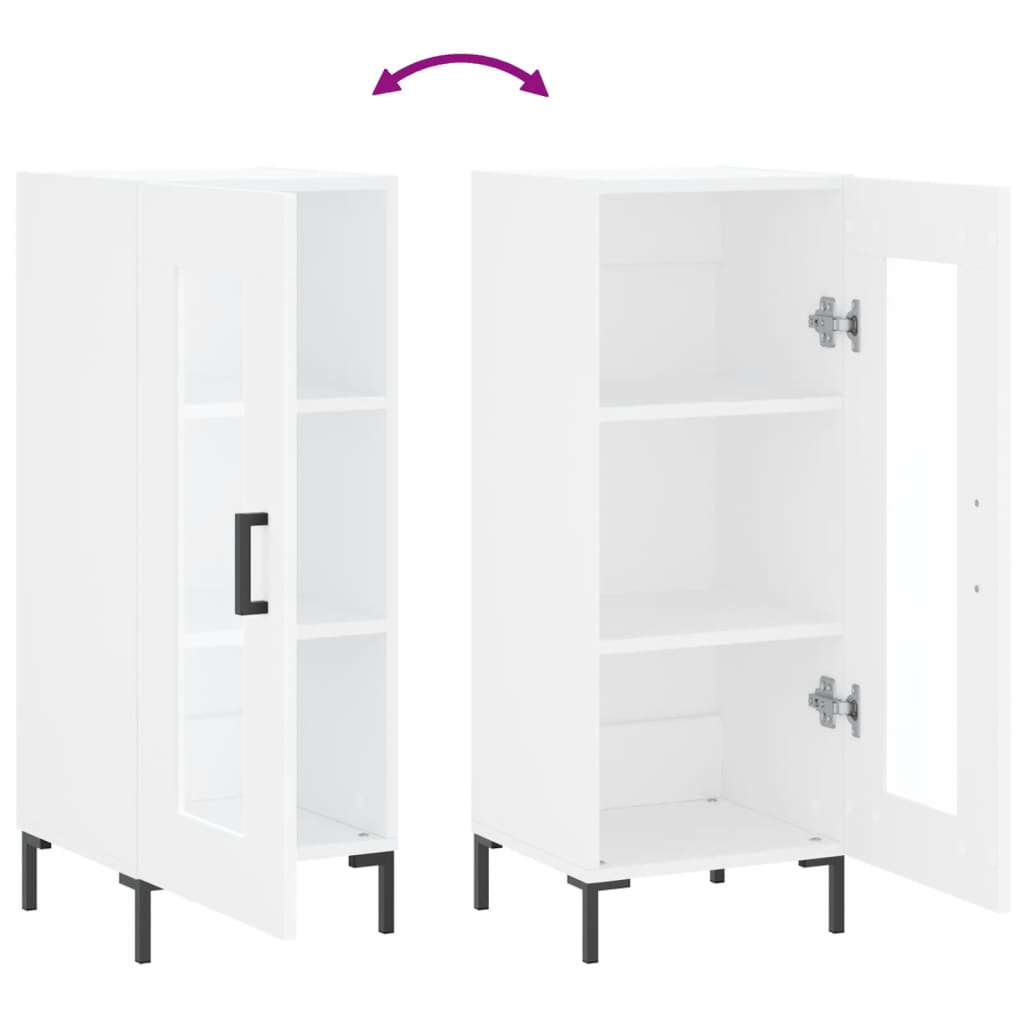 vidaXL Sideboard White 34,5x34x90 cm Engineered Wood