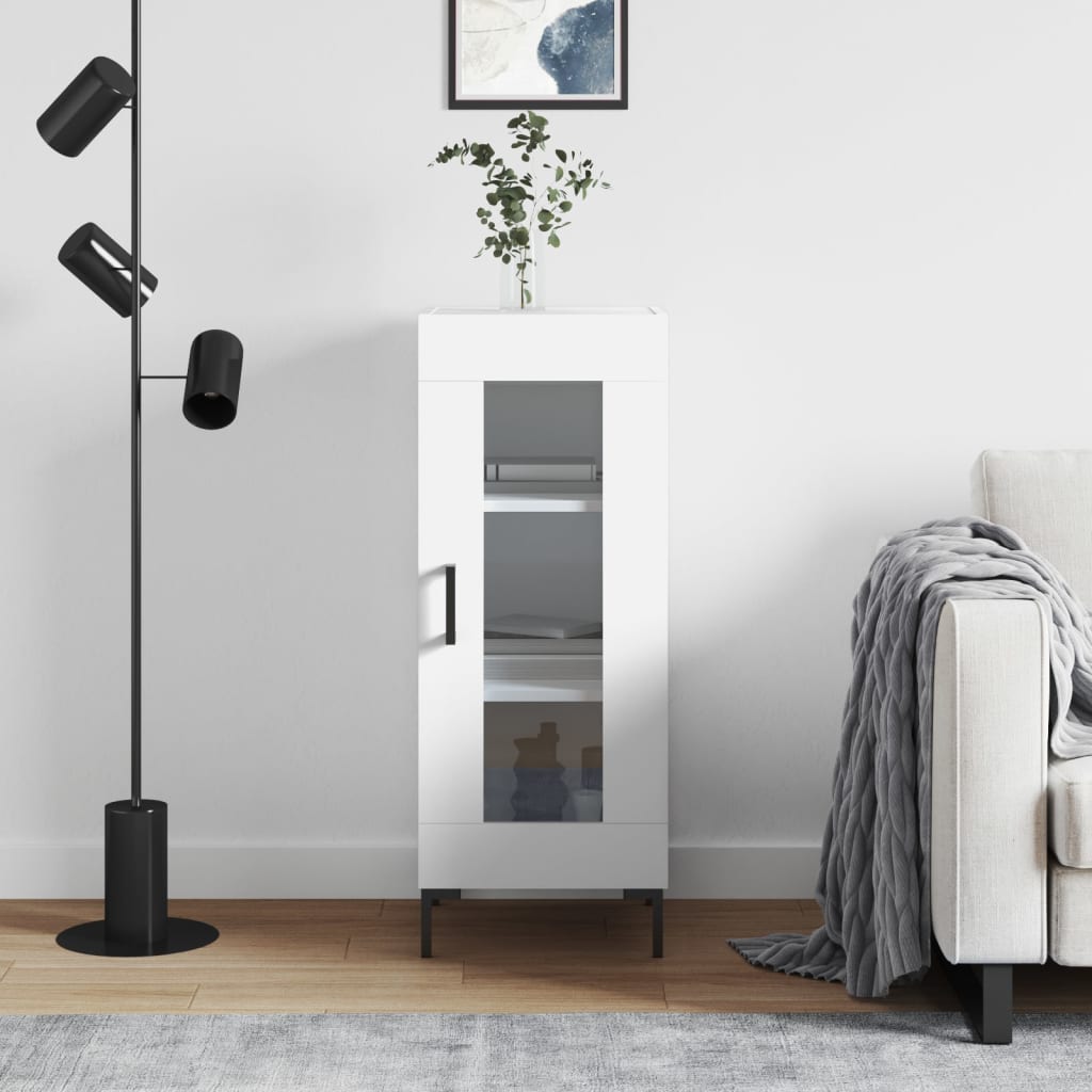 vidaXL Sideboard White 34,5x34x90 cm Engineered Wood