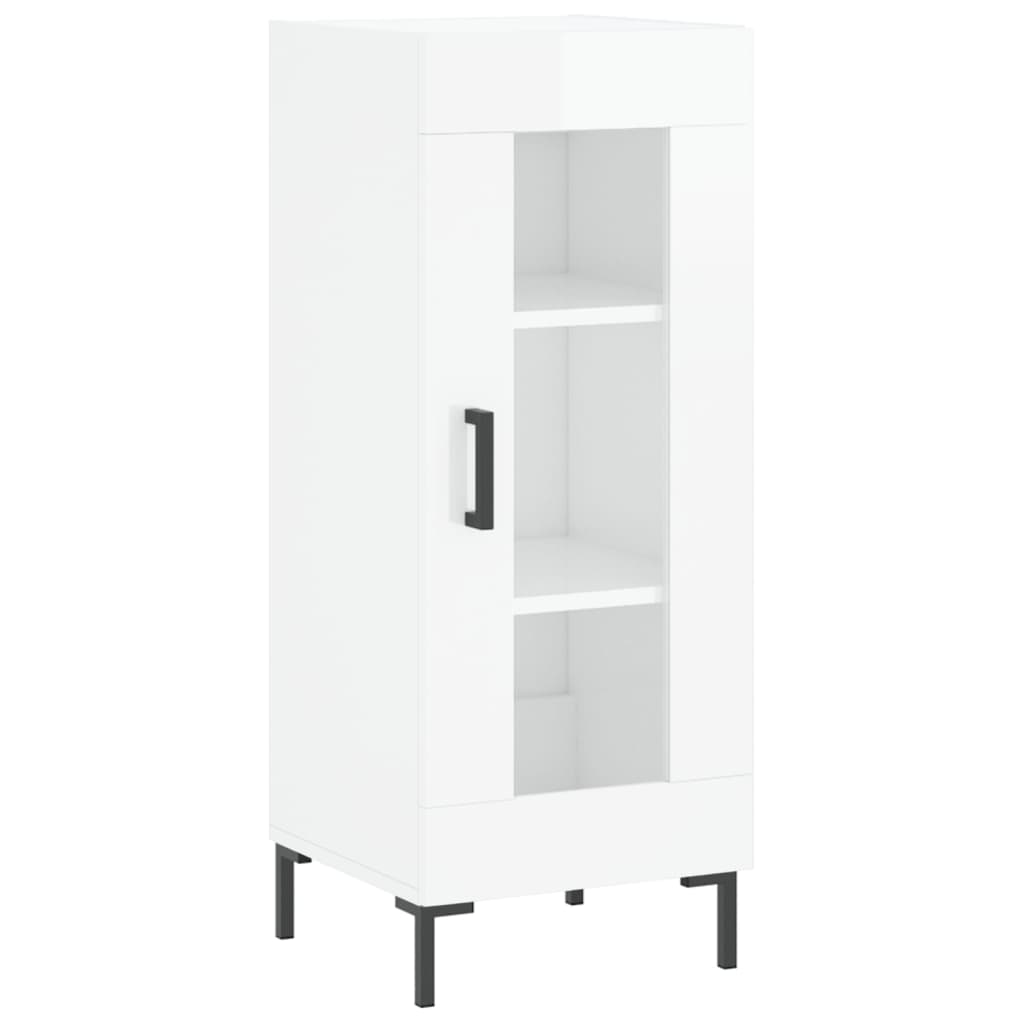 vidaXL Sideboard High Gloss White 34,5x34x90 cm Engineered Wood
