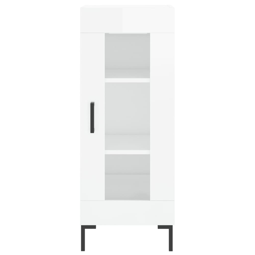 vidaXL Sideboard High Gloss White 34,5x34x90 cm Engineered Wood