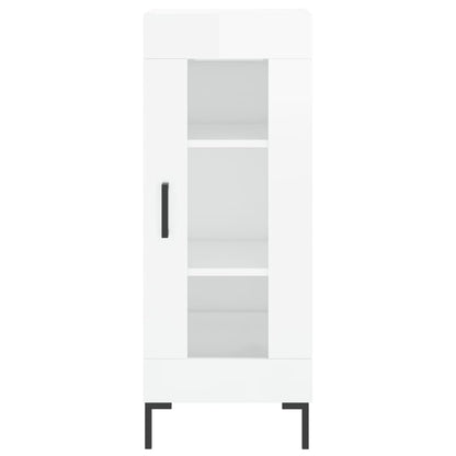 vidaXL Sideboard High Gloss White 34,5x34x90 cm Engineered Wood