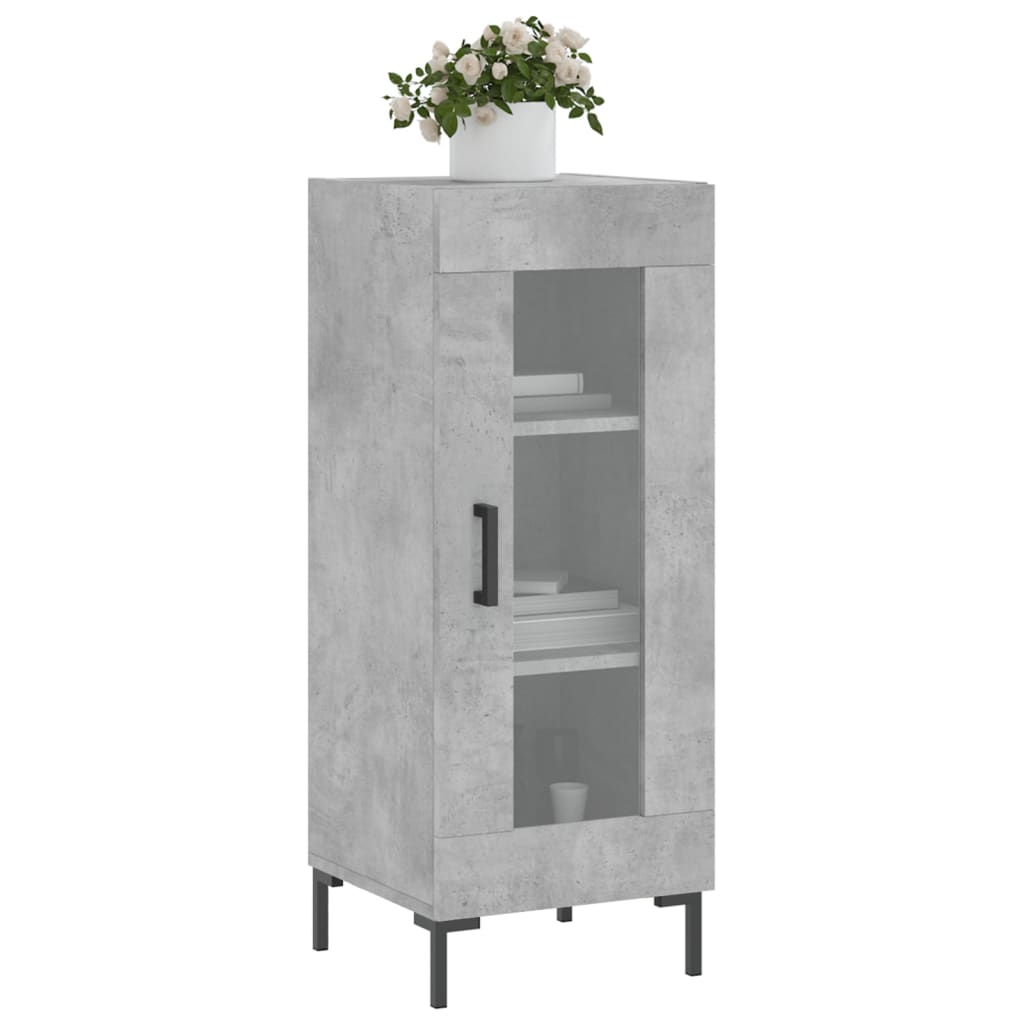 vidaXL Sideboard Concrete Grey 34,5x34x90 cm Engineered Wood
