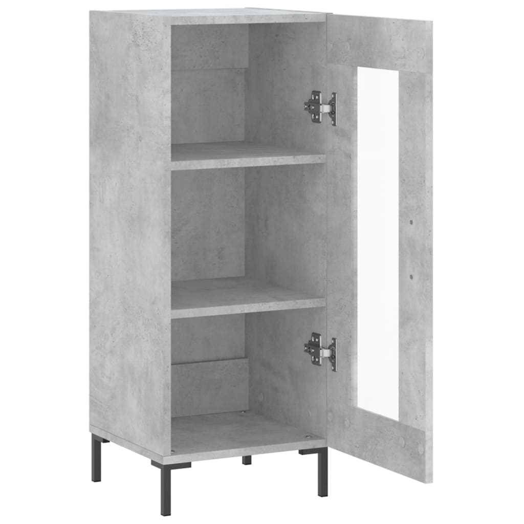 vidaXL Sideboard Concrete Grey 34.5x34x90 cm Engineered Wood