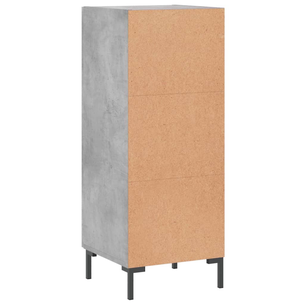 vidaXL Sideboard Concrete Grey 34.5x34x90 cm Engineered Wood