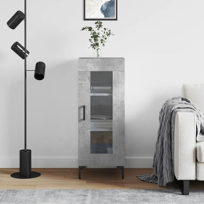vidaXL Sideboard Concrete Grey 34,5x34x90 cm Engineered Wood