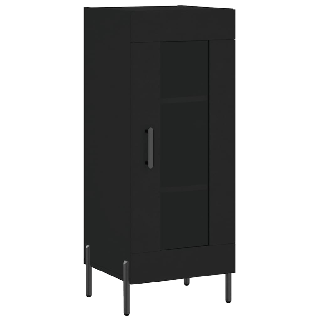 vidaXL Sideboard Black 34.5x34x90 cm Engineered Wood