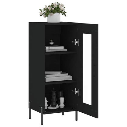 vidaXL Sideboard Black 34,5x34x90 cm Engineered Wood