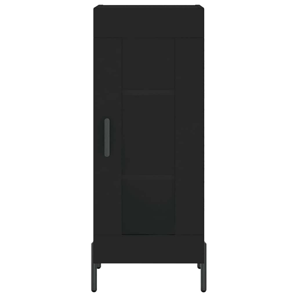 vidaXL Sideboard Black 34.5x34x90 cm Engineered Wood