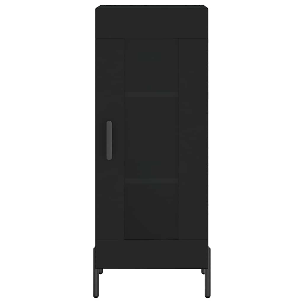 vidaXL Sideboard Black 34,5x34x90 cm Engineered Wood