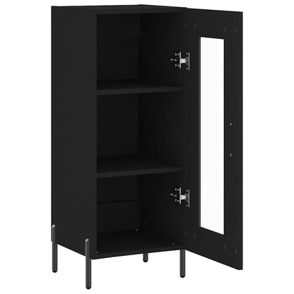 vidaXL Sideboard Black 34,5x34x90 cm Engineered Wood
