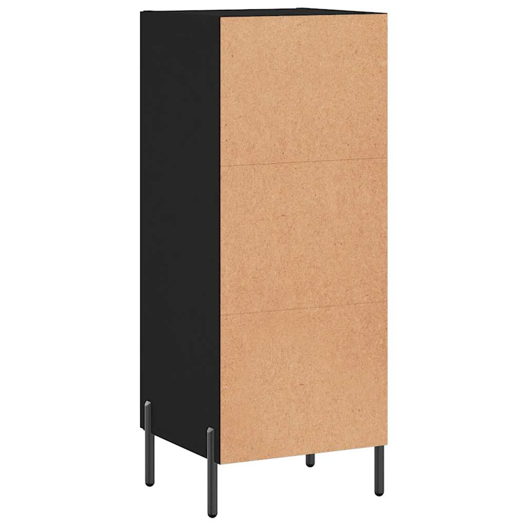vidaXL Sideboard Black 34,5x34x90 cm Engineered Wood