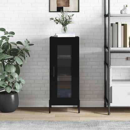 vidaXL Sideboard Black 34,5x34x90 cm Engineered Wood