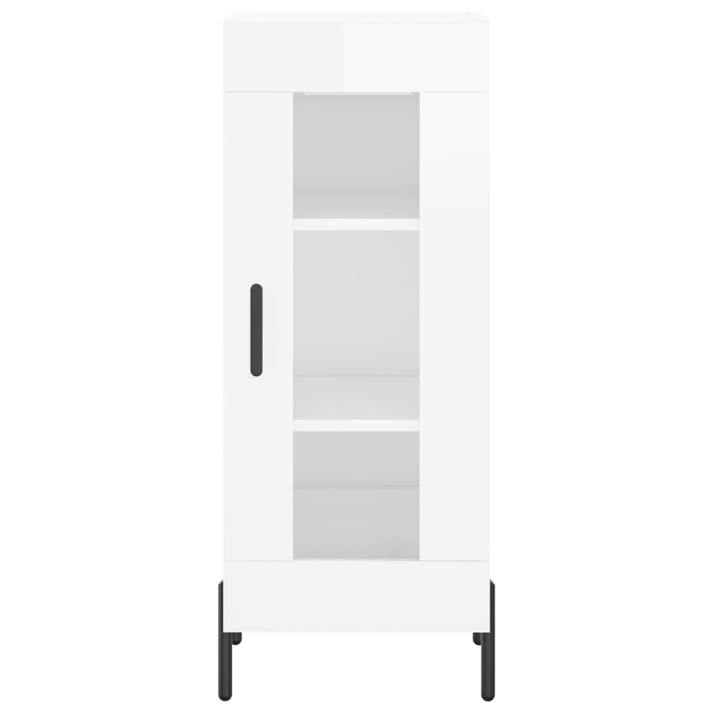vidaXL Sideboard High Gloss White 34,5x34x90 cm Engineered Wood