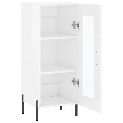 vidaXL Sideboard High Gloss White 34,5x34x90 cm Engineered Wood