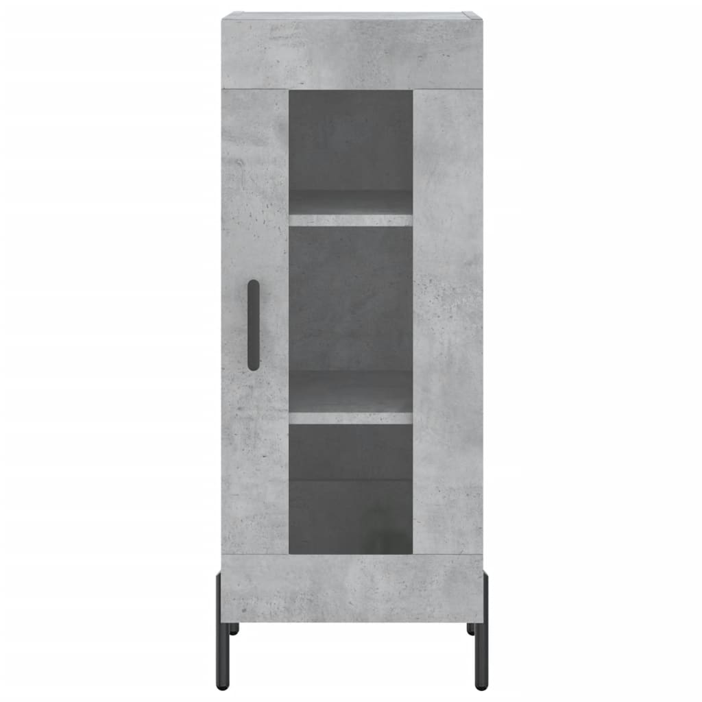 vidaXL Sideboard Concrete Grey 34,5x34x90 cm Engineered Wood