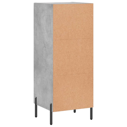 vidaXL Sideboard Concrete Grey 34,5x34x90 cm Engineered Wood