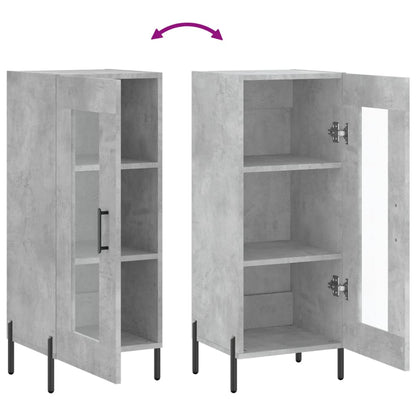 vidaXL Sideboard Concrete Grey 34,5x34x90 cm Engineered Wood