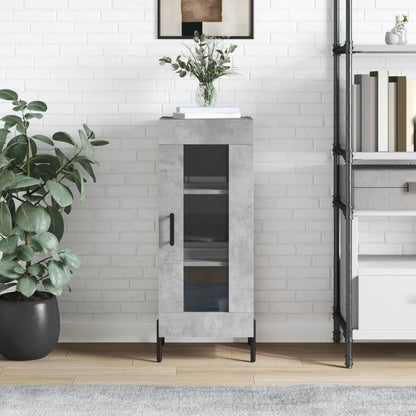 vidaXL Sideboard Concrete Grey 34,5x34x90 cm Engineered Wood