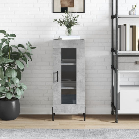 vidaXL Sideboard Concrete Grey 34,5x34x90 cm Engineered Wood