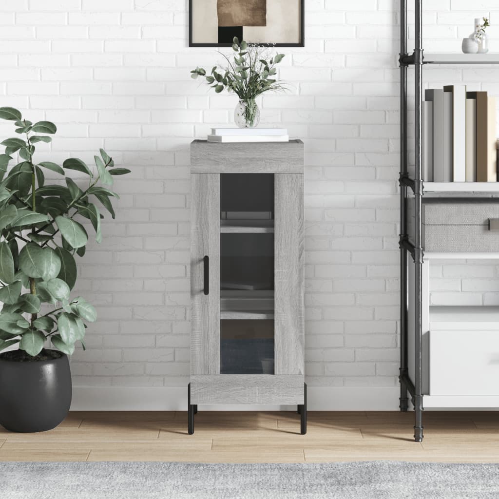 vidaXL Sideboard Grey Sonoma 34.5x34x90 cm Engineered Wood