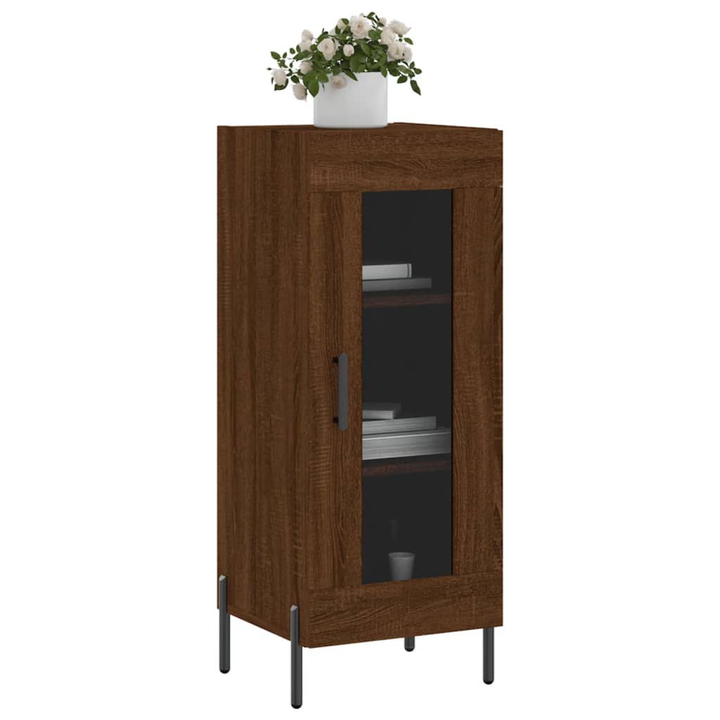 vidaXL Sideboard Brown Oak 34,5x34x90 cm Engineered Wood