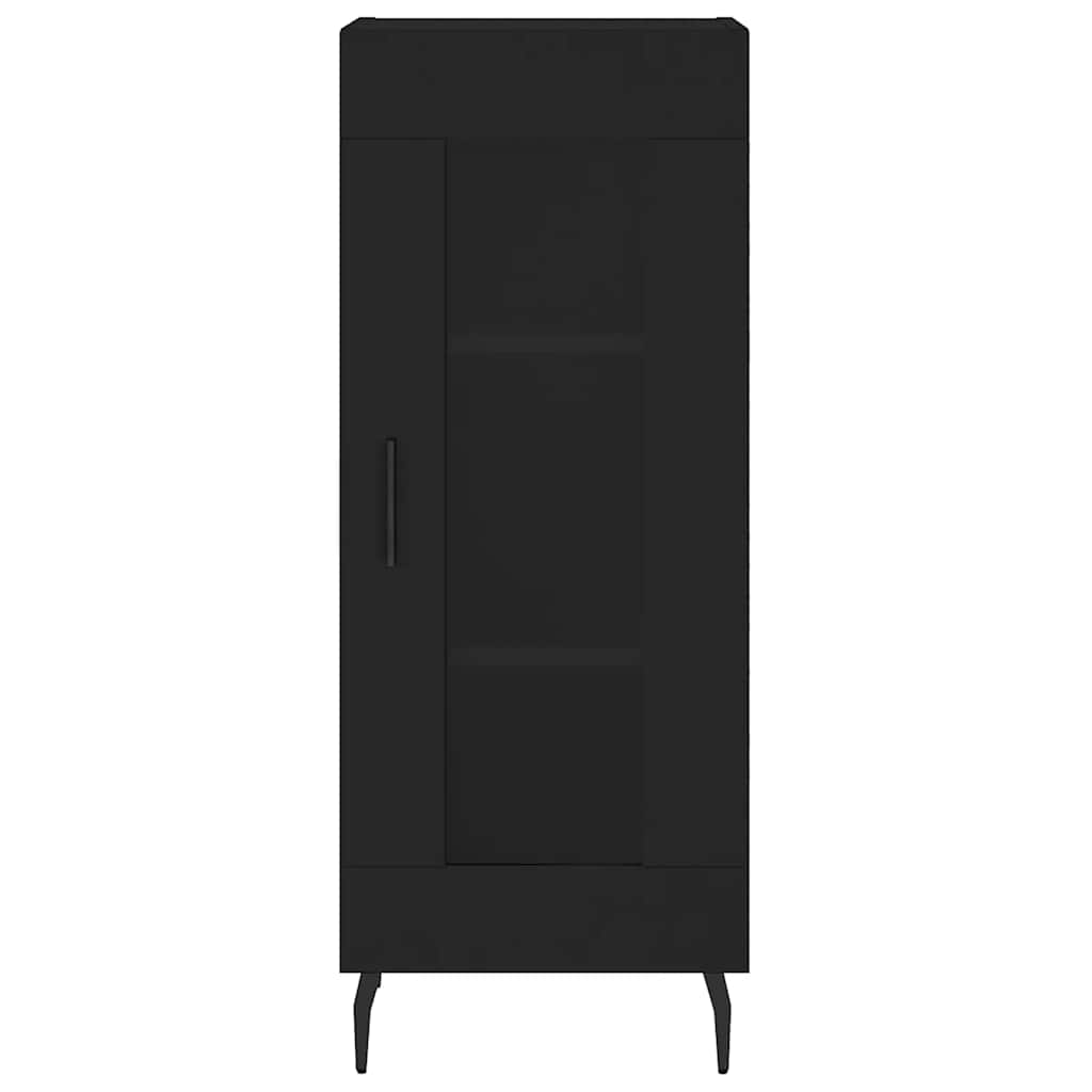 vidaXL Sideboard Black 34.5x34x90 cm Engineered Wood